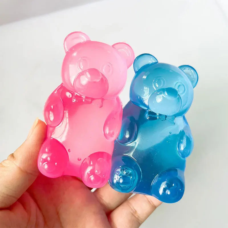 Ours Gomme Anti-Stress TPR – Jouet Sensoriel Relaxant pour Enfants 8-13 Ans