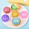 Squishy Mini Bun Kawaii Pailleté Doré – Jouet Anti-Stress à Rebond Lent