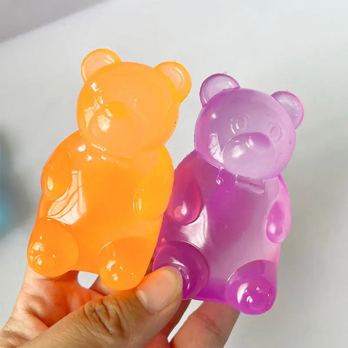 Ours Gomme Anti-Stress TPR – Jouet Sensoriel Relaxant pour Enfants 8-13 Ans