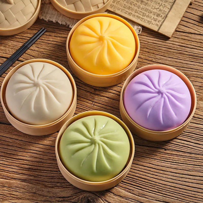Squishy Bao Bun – Jouet Anti-Stress Moelleux à Presser