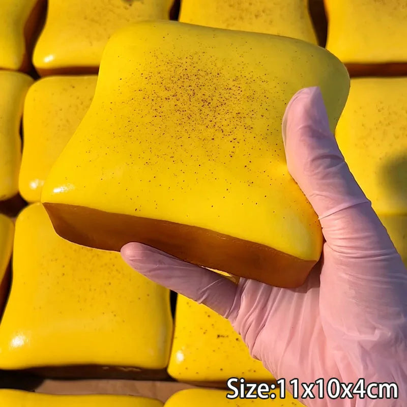 Squishy Toast– Jouet Sensoriel Anti-Stress à Rebond Lent