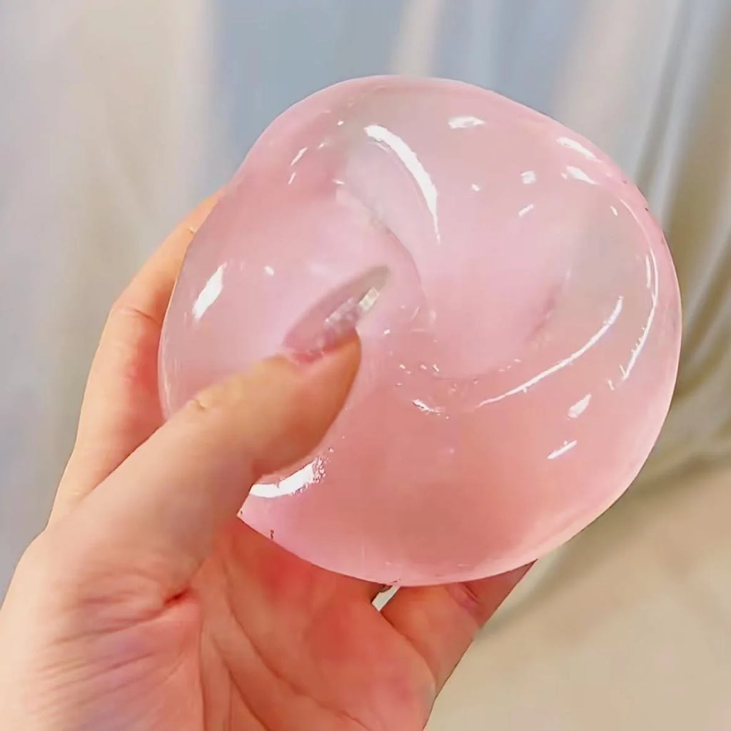 Balle Anti-Stress Squishy Maltose Transparente – Jouet Sensoriel à Rebond Lent
