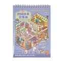 Livre d’autocollants 3D Scène Cabane – Crée ton univers miniature