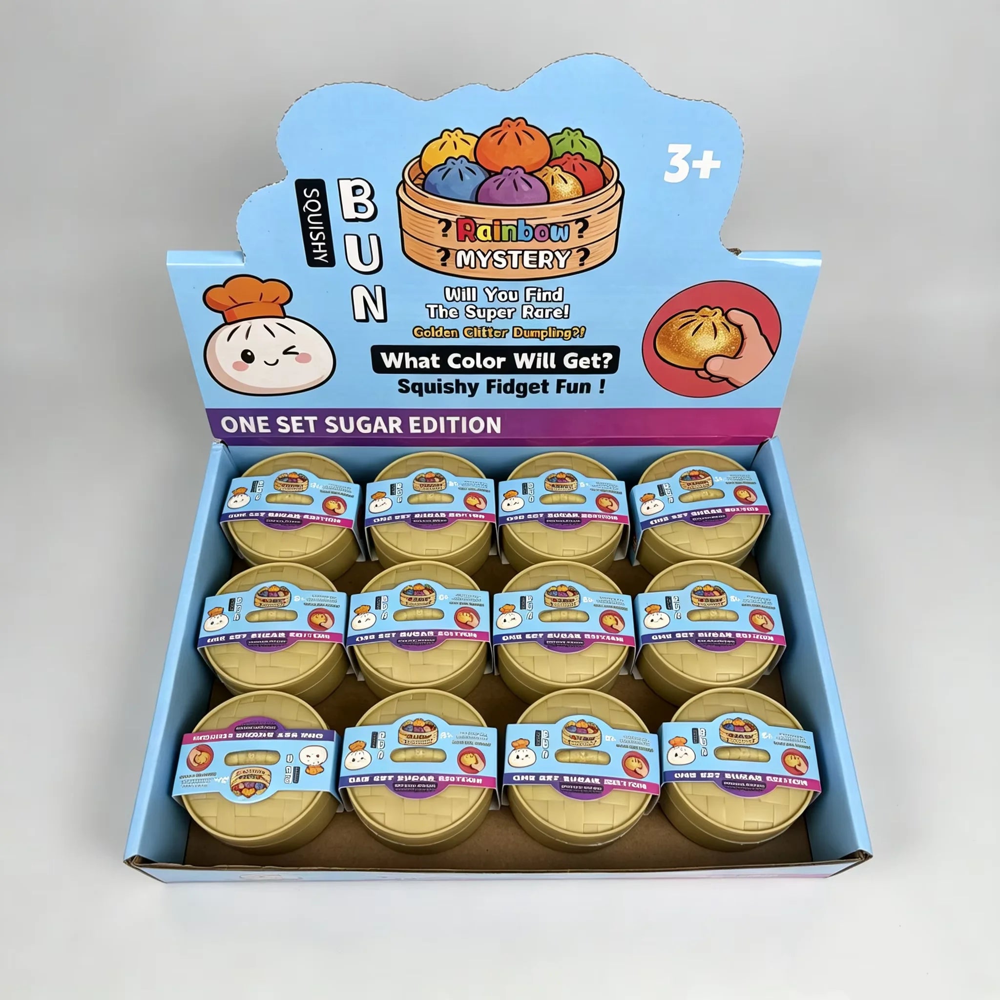 🥟 Blind Box Squishy Ravioli Coloré – Jouet Sensoriel Anti-Stress