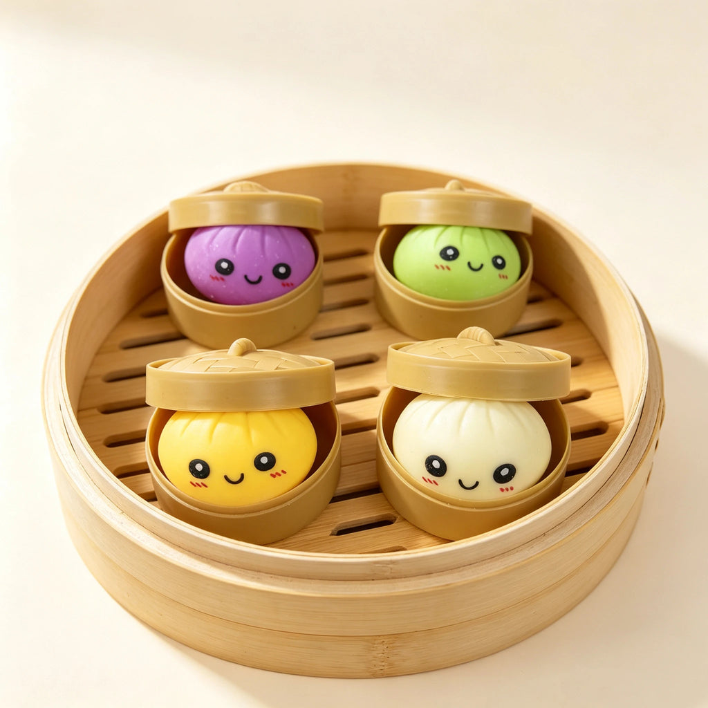 🥟 Blind Box Squishy Ravioli Coloré – Jouet Sensoriel Anti-Stress