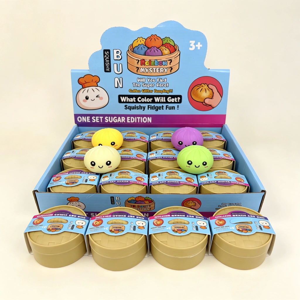 🥟 Blind Box Squishy Ravioli Coloré – Jouet Sensoriel Anti-Stress