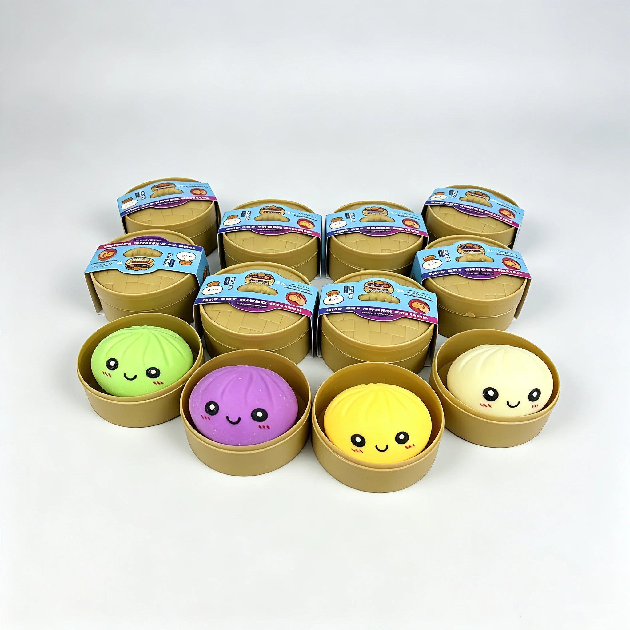 🥟 Blind Box Squishy Ravioli Coloré – Jouet Sensoriel Anti-Stress
